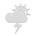 Partiellement ensoleillé avec orages Partiellement ensoleillé avec orages